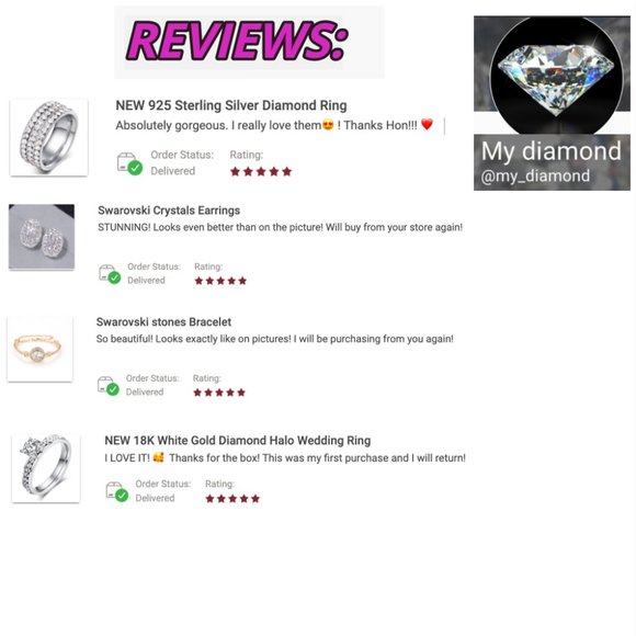 NEW 925 Sterling Silver Diamond Ring - Picture 6 of 6